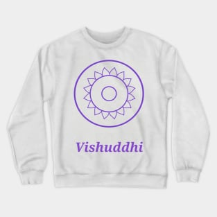 ArtStation66 - Yoga Symbol Chakra Design - Vishuddhi Throat Chakra Crewneck Sweatshirt